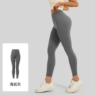 一体裁剪无尴尬线瑜伽服女无袖上衣吸湿排汗纯色健身服夏季春秋款 - 13