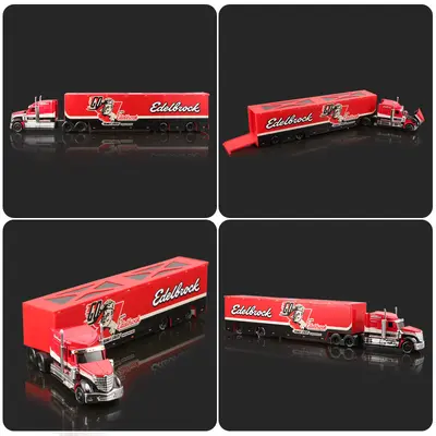 Meichitu 1:64 Container Trailer Alloy Car Model, Toy for Boys