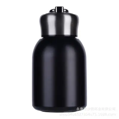 Mini Stainless Steel Thermos Cup 304 with Carry Ring, Portable Outdoor Water Bottle - 6