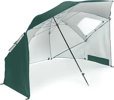 Portable Beach Tent Umbrella with Sunshade and Window, Fishing - 10