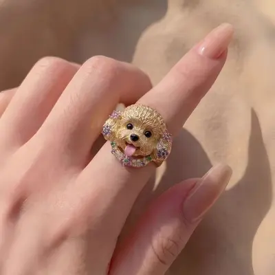 Hund-Avatar-Ring, 3D-Formgestaltung, Gedenkring - 10