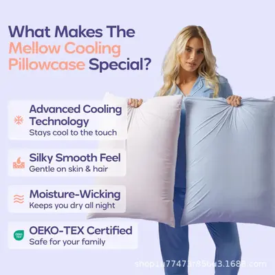 Cooling Envelope Pillowcase for Hotel and Home Use - 2