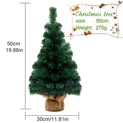 60 cm Bare Christmas Tree Desktop Mini Ornament - 8