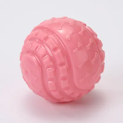 Squeaky Elastic Dog Ball, Chew-Resistant Toy for Small and Medium Dogs - 6
