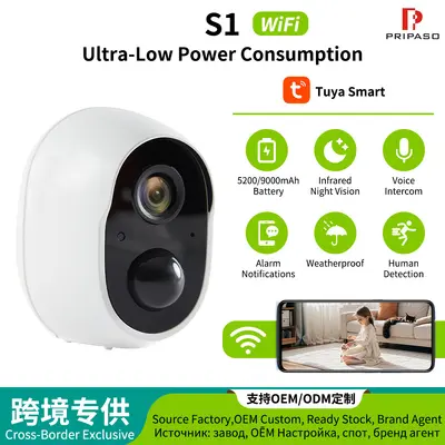 Wireless WiFi surveillance camera, 3MP, smart home