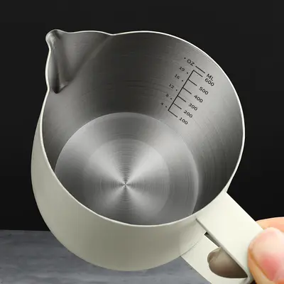 Nibu 2nd Generation Parrot Beak Latte Art Pitcher 304 Stainless Steel Milk Frothing Pitcher Professional Coffee Latte Art Jug 700ML