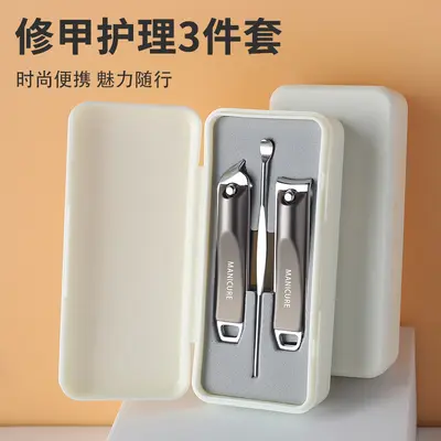 指甲刀套装定制logo指甲剪指甲钳斜口平口家用磨甲耳挖小工具工厂 - 7