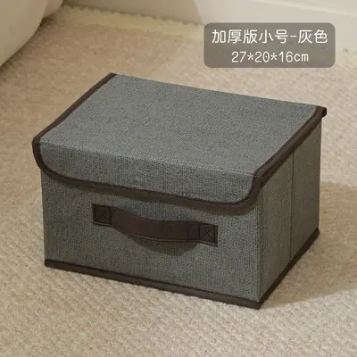 Kleidungsaufbewahrungsbox Heimklappbar staubdichte Aufbewahrungsbox mit Deckel Multifunktionale Stoffbox für Kleidung und Hose - 9