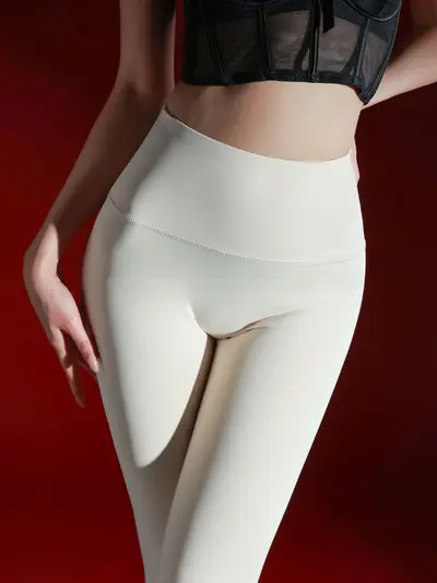 Damen-Sport-Yogahose mit hoher Taille - 5