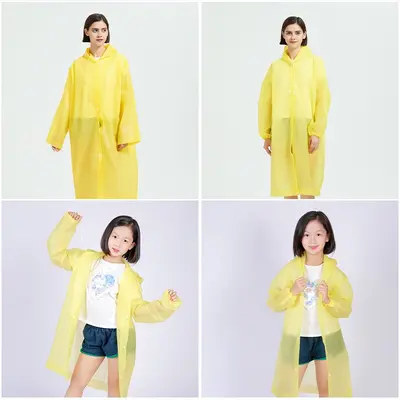 EVA raincoat, thickened, adult and children, travel poncho - 3