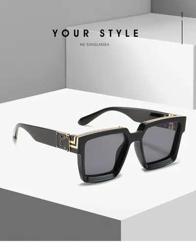 Large Square Disco Sunglasses, Unisex, Model 86229 - 10