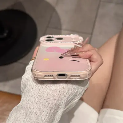iPhone 17 Pro Max / 16 Pro / 15 Katzenohren Ombre Farbverlauf