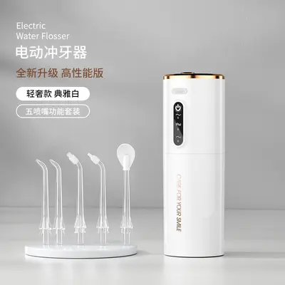 定制电动冲牙器水牙线洗牙器洁牙器便携式家用口腔洁牙仪跨境新品 - 10