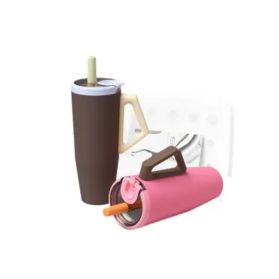 316 Stainless Steel Insulated Travel Cup with Straw, Large Capacity