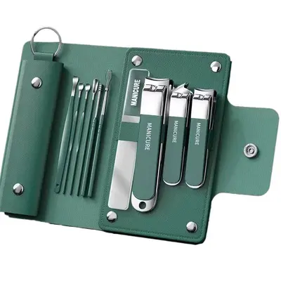 Precision Nail Clipper Set with Angled Blade for Men