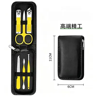 Stainless steel nail clipper set, 6-piece - 11