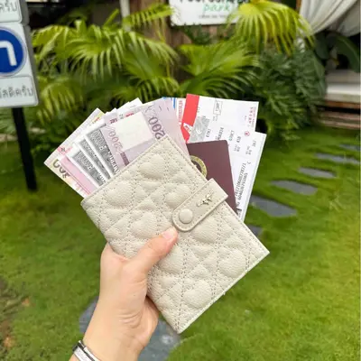 Diamantmuster-Reisepassetui mit Premium-Optik, tragbar, Multifunktional