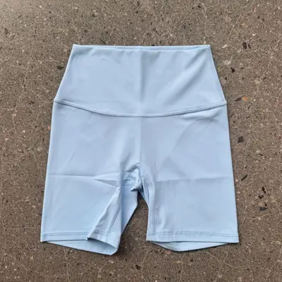 Damen-Yoga-Caprishorts, hoher Bund, bauchformend - 10