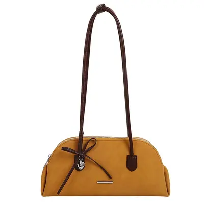Damen-Schultertasche mit Leopardenmuster und Schleifen-Dekor - 10