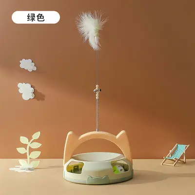 Automatic Cat Toy with Feather Ball, Bite-Resistant - 9