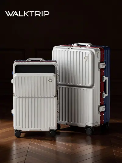 Front-Opening Trolley Suitcase, 26 Inch, Large Capacity, 2025 Model