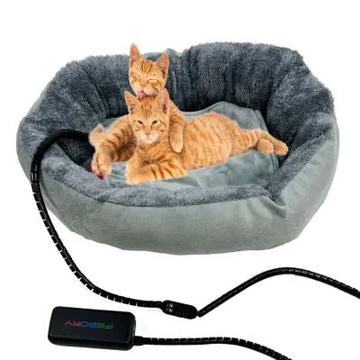 USB Heated Pet Blanket, Low-Voltage Pet Bed - 4