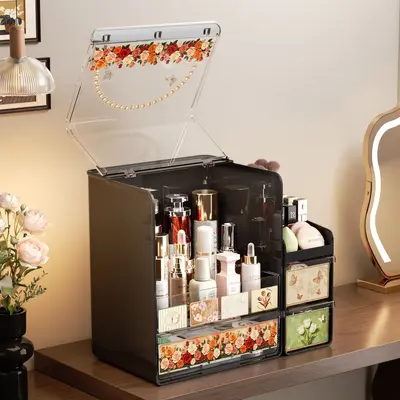 Premium dressing table storage cabinet drawer-type dust-proof large capacity