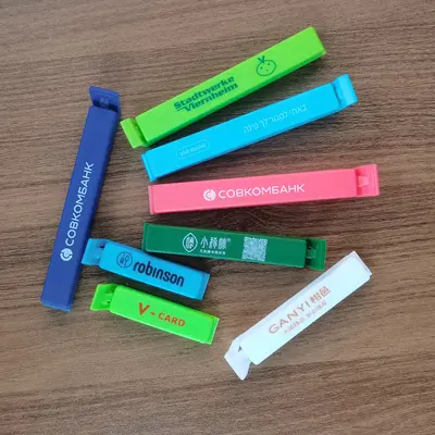 Gıda sızdırmazlık klipsi, neme dayanıklı ve taze tutma klipsi, çay süt tozu atıştırmalık yiyecek torbası sızdırmazlık klipsi, plastik LOGO ile özelleştirilebilir - 4