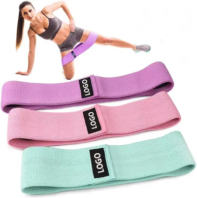 Glute Loop Resistance Band, Elastic Knitted Squat and Yoga Band - 1