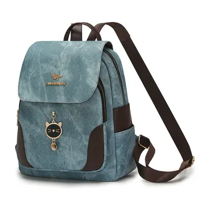 Women's PU Backpack Retro Textured Casual Style - 7