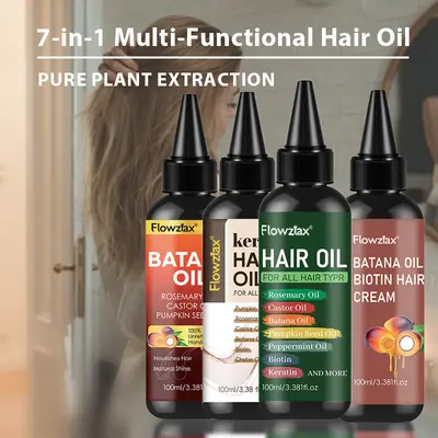 7'si 1 arada saç bakım yağı, batana ve biberiye, keratinli, 100 ml