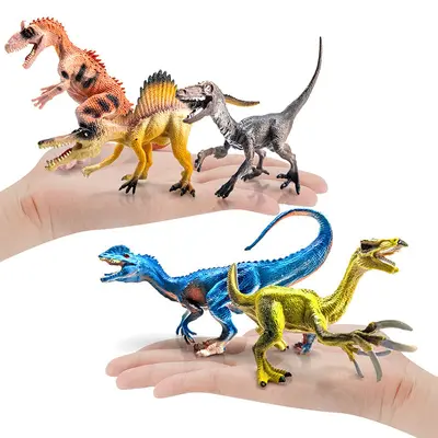 Детская игрушка-динозавр Amazon, имитация модели тираннозавра рекса и карнотавра, сплошная экологичная развивающая модель, декоративная игрушка