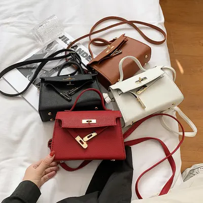 2026 new trend women's versatile bag fashion retro Kelly bag single-shoulder crossbody small square bag wholesale