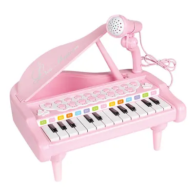Multi-function electronic keyboard with microphone beginner music toy for children