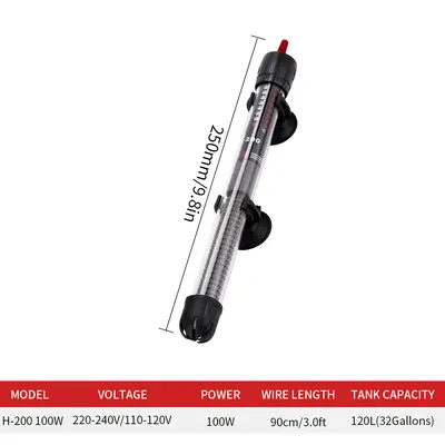 Aquarium Heater Rod with Automatic Constant Temperature Control, EU Plug - 9