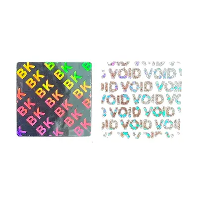 Holografisches 3D-Lasersicherheitsetikett, VOID-Etikett, abziehbar