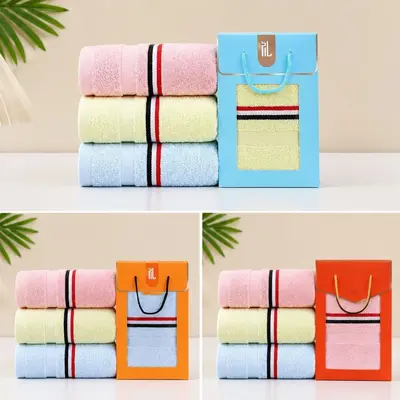 Cotton towel gift box set, 100% cotton, weddings and special occasions - 12