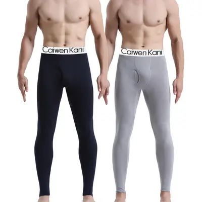 Autumn Thermal Underwear Set, Thin Fleece-Lined, Men's and Women's