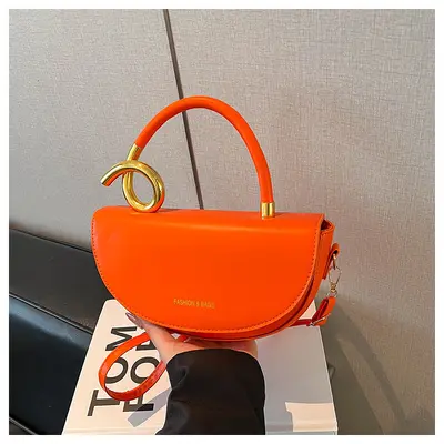 Saddle Handbag for Women, Textured Underarm Bag, Casual Work Crossbody - 3