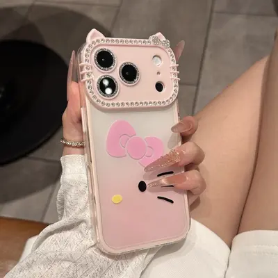 iPhone 17 Pro Max / 16 Pro / 15 Katzenohren Ombre Farbverlauf