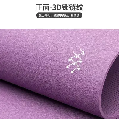 TPE Yogamatte mit Markierungen, Bauchtraining