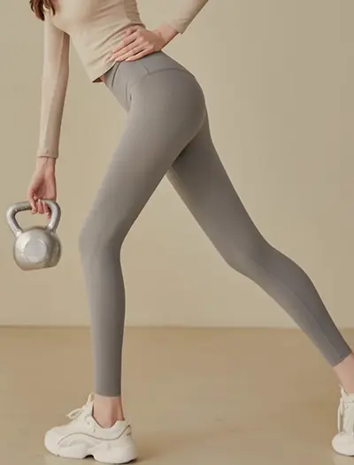 Dikişsiz Yüksek Belli Şeftali Kalça Yoga Pantolonu, Elastik Tayt - 1