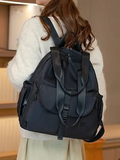 Women's Lightweight Waterproof Oxford Fabric Backpack for Commuting and Travel - 4
