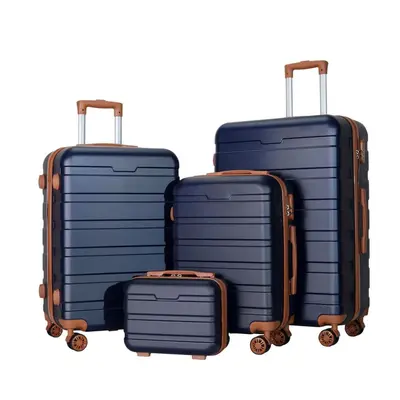 Stilvoller 20-Zoll-Kabinenkoffer, großkapazitiv, Rollkoffer mit 3 Fächern, stoßfest, verschlossene Box für internationalen Versand - 7