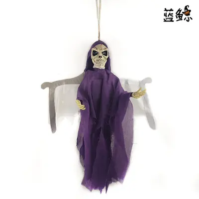 Halloween Sound-Activated Flying Ghost Skeleton Decoration - 7