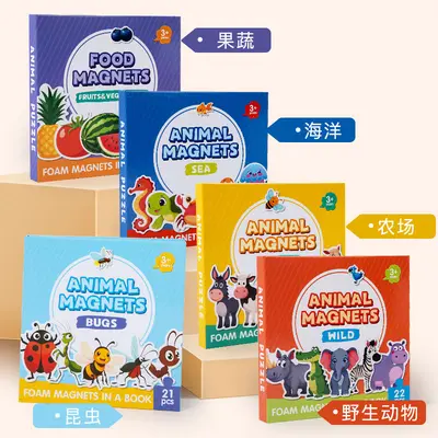 厂家直销批发益智早教磁性认知贴玩具锻炼宝宝专注力认知学习教具