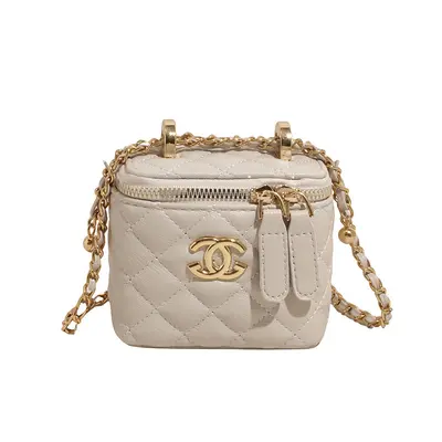 Diamond Lattice Chain Strap Women's Shoulder Bag - 12