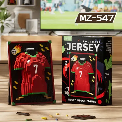 Fußball-WM-Figuren-Bausteinset, 6 Teile - 12