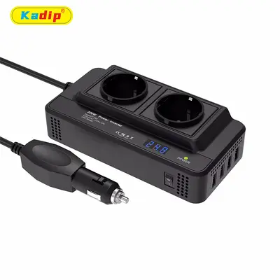 200W Araç İçi İnverter, DC12V/24V'dan 110V/220V'a, Modifiye Sinüs - 3