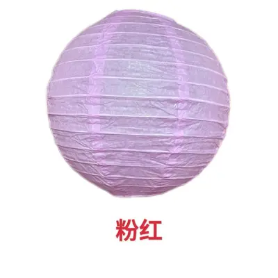 Foldable Paper Lantern, Solid Color, Round, for Wedding and Party Decoration - 3